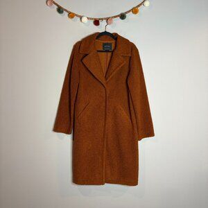 Sanctuary rust orange light teddy jacket
